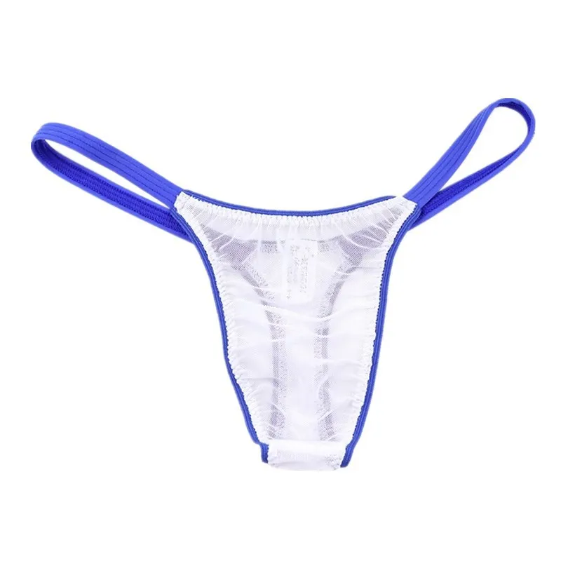 Men's Mesh Thong, Low-rise Sheer T-back Underwear, Color Block Elastic Breathable
Men's Mesh Thong, Low-rise Sheer T-back Underwear, Color Block Elastic Breathable