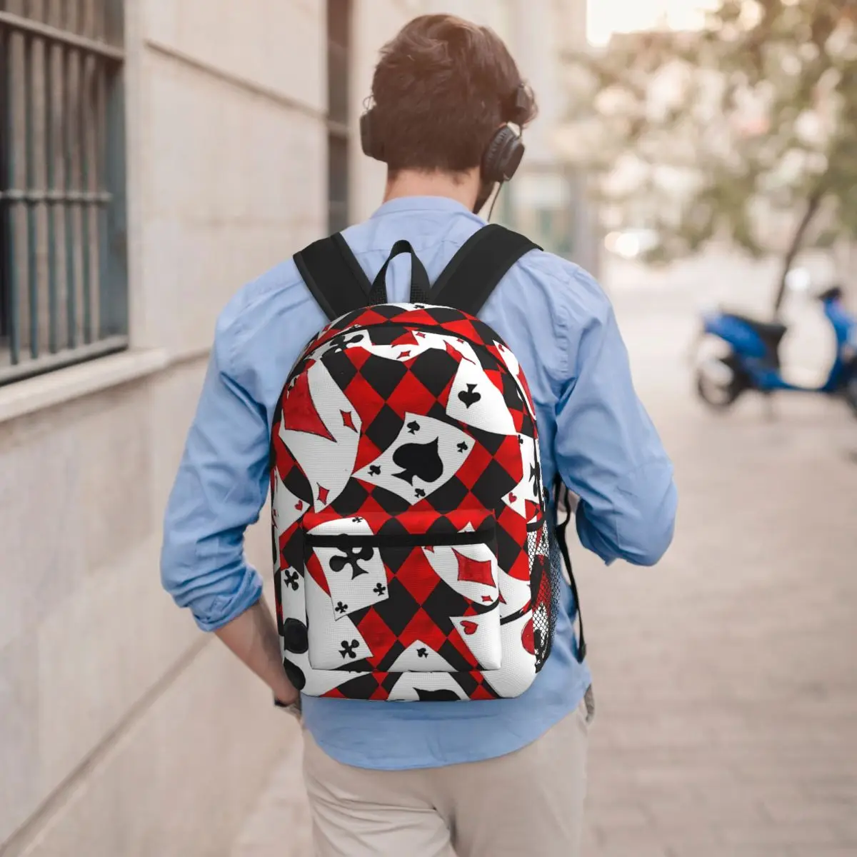Cool Poker Playing Cards Pattern Gambling Card Game Backpack Student BookBag School Bag Computer Shoulder Bags for Men Women
Cool Poker Playing Cards Pattern Gambling Card Game Backpack Student BookBag School Bag Computer Shoulder Bags for Men Women