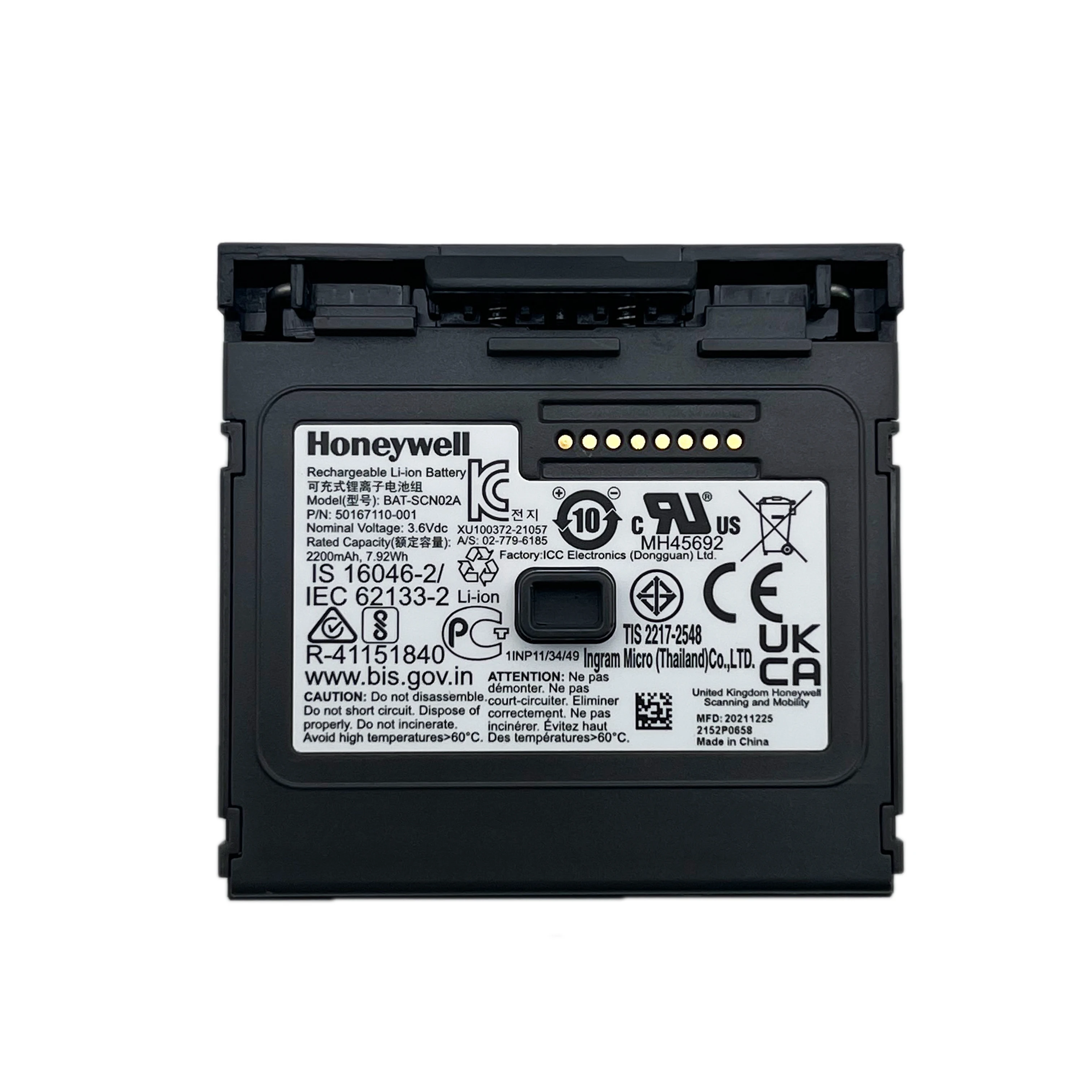 BAT - SCN02 BAT - SCN03 BAT - SCN02A HONYWELL 8680i Smart - Desktop Scanner Батарея для сканера штрих - кодов, 50167110 - 001
BAT - SCN02 BAT - SCN03 BAT - SCN02A HONYWELL 8680i Smart - Desktop Scanner Батарея для сканера штрих - кодов, 50167110 - 001