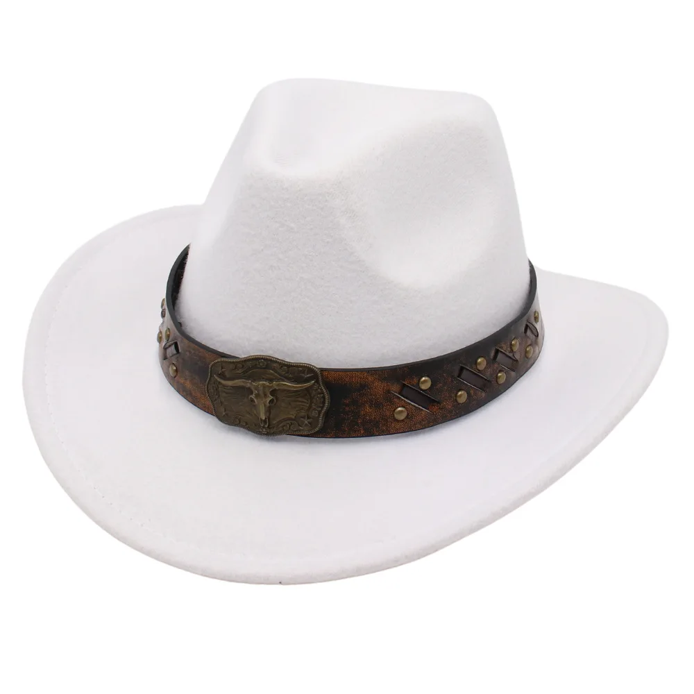 Western Cowboy Hat Aliexpress Top Hat Fedora Hat Wholesale Felt Cap Cross-border Bull Head Woolen Hat Men And Women
Western Cowboy Hat Aliexpress Top Hat Fedora Hat Wholesale Felt Cap Cross-border Bull Head Woolen Hat Men And Women