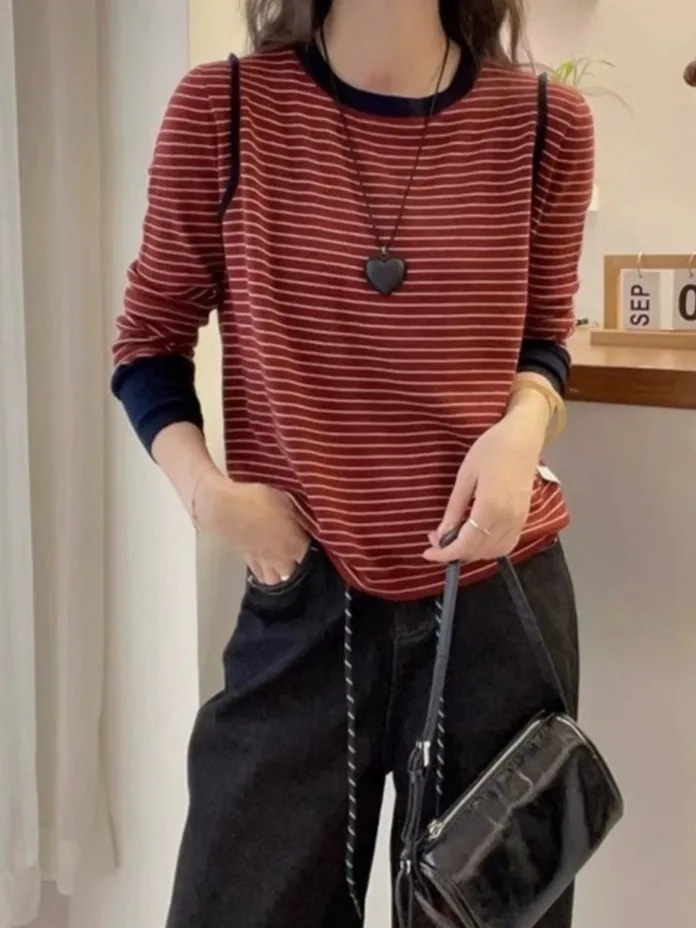 Мягкая шерстяная трикотажная основа irt, повседневная одежда стандартного кроя, мягкая шерстяная полоска с рисунком, модный магазин для женщин
Мягкая шерстяная трикотажная основа irt, повседневная одежда стандартного кроя, мягкая шерстяная полоска с рисунком, модный магазин для женщин