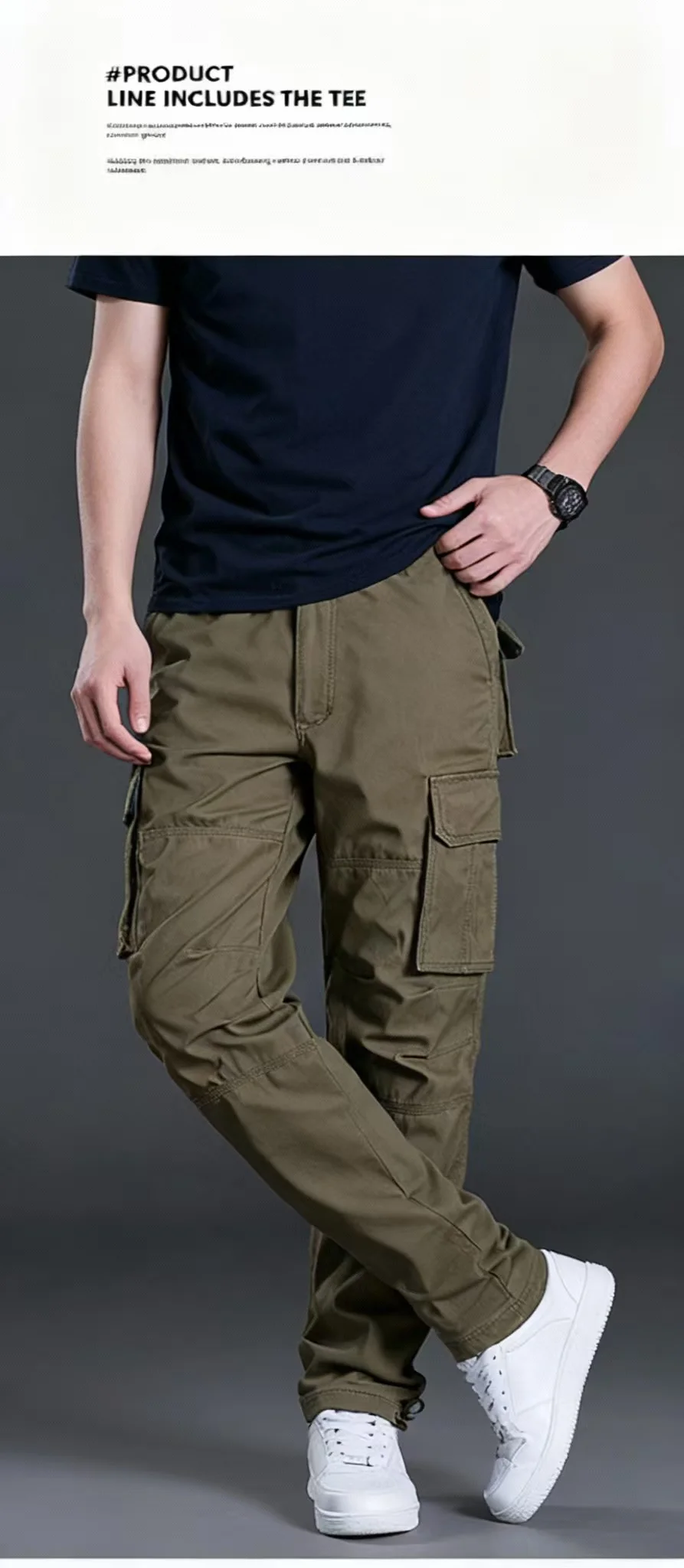 Мужские рабочие брюки Four Seasons, свободные повседневные универсальные хлопковые брюки, прочные брюки-карго нового стиля с прямыми штанинами и множеством карманов
Мужские рабочие брюки Four Seasons, свободные повседневные универсальные хлопковые брюки, прочные брюки-карго нового стиля с прямыми штанинами и множеством карманов