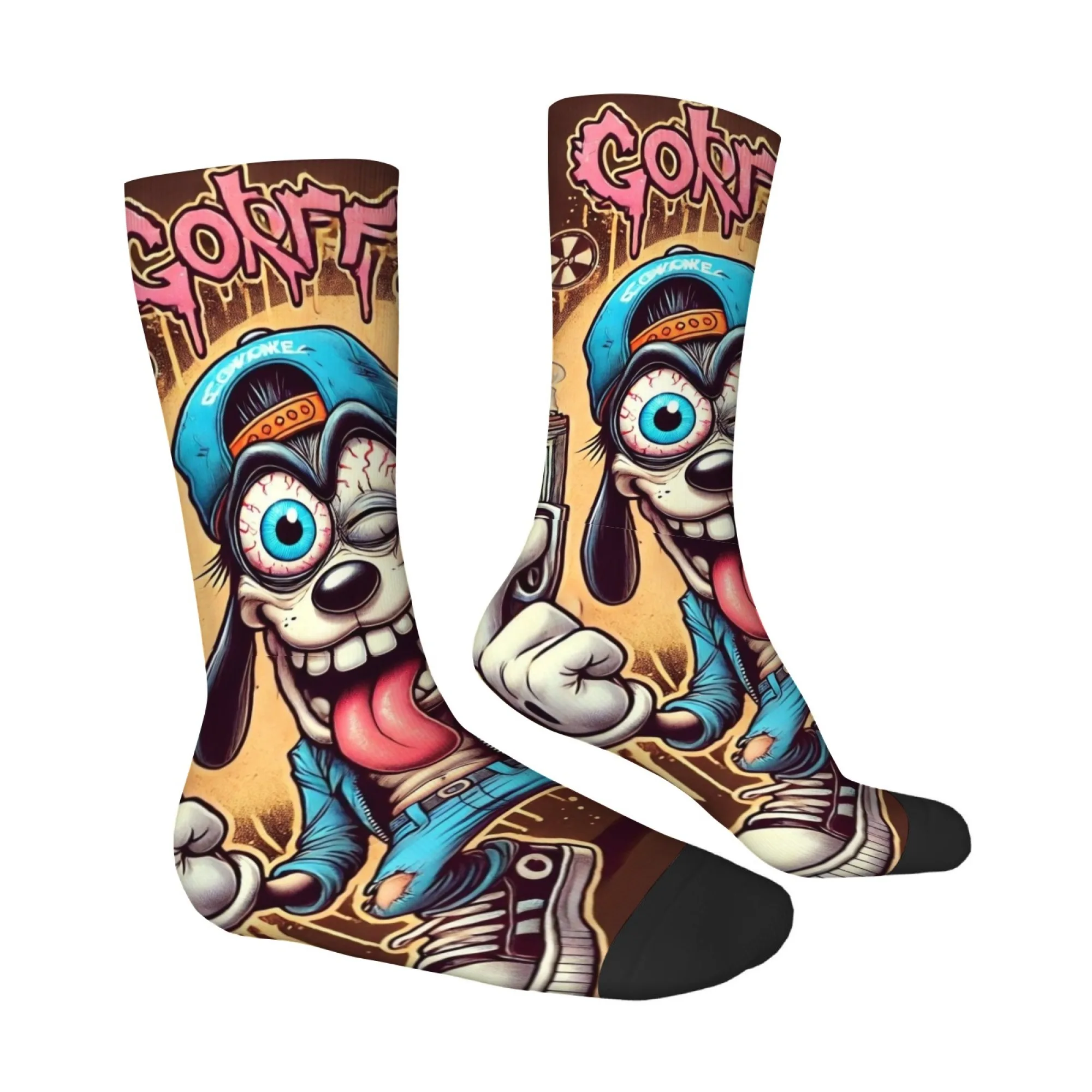 Funny Cartoon Dog Print Art Socks Street Style Graffiti Style Mid-calf Socks Retro Distressed Look Comfortable and Breathable
Funny Cartoon Dog Print Art Socks Street Style Graffiti Style Mid-calf Socks Retro Distressed Look Comfortable and Breathable