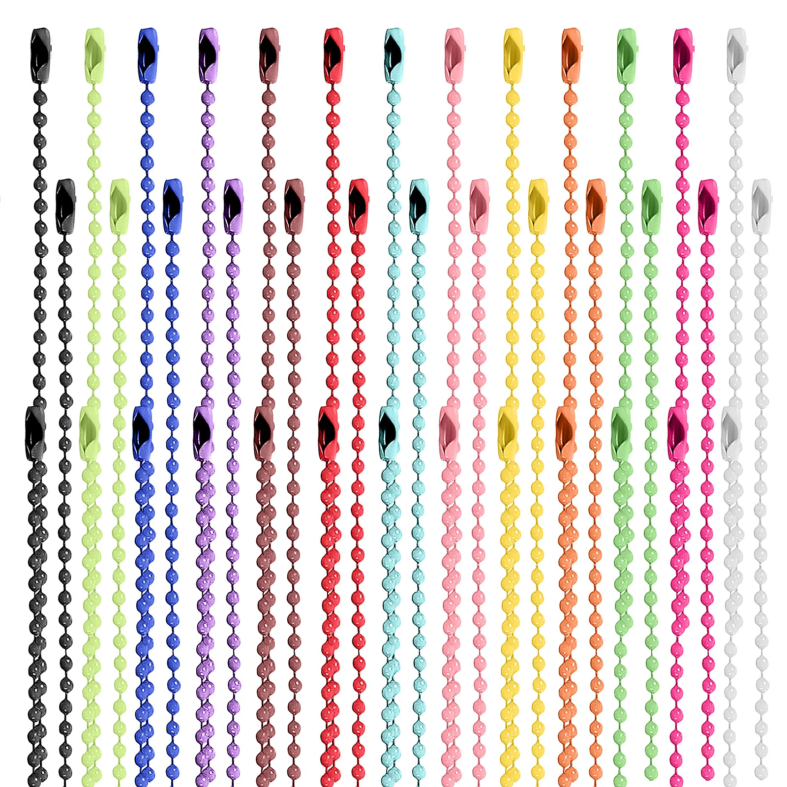 100Pcs Beaded Chain Keychain Chains Iron Smooth Surface for DIY Jewelry Crafts Dog Tag Chains Keychain Supplies
100Pcs Beaded Chain Keychain Chains Iron Smooth Surface for DIY Jewelry Crafts Dog Tag Chains Keychain Supplies