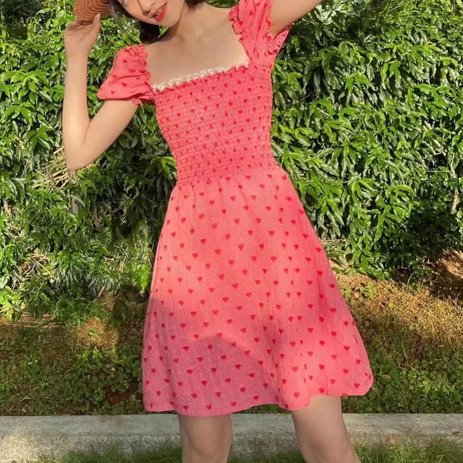 Gypsylady платье с принтом в форме сердца, красное летнее женское платье с открытой спиной и оборками, шикарное вечернее платье с пышными рукавами, женские платья
Gypsylady платье с принтом в форме сердца, красное летнее женское платье с открытой спиной и оборками, шикарное вечернее платье с пышными рукавами, женские платья