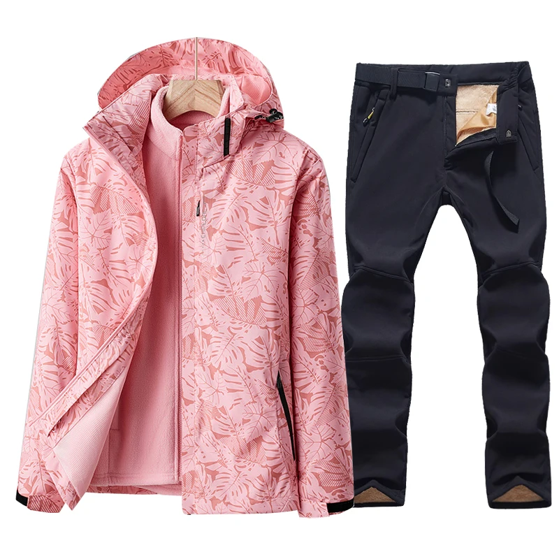 Лыжный костюм для женщин, зимняя ветрозащитная флисовая куртка и брюки для занятий спортом на открытом воздухе, женская одежда для сноуборда, лыжная одежда
Лыжный костюм для женщин, зимняя ветрозащитная флисовая куртка и брюки для занятий спортом на открытом воздухе, женская одежда для сноуборда, лыжная одежда