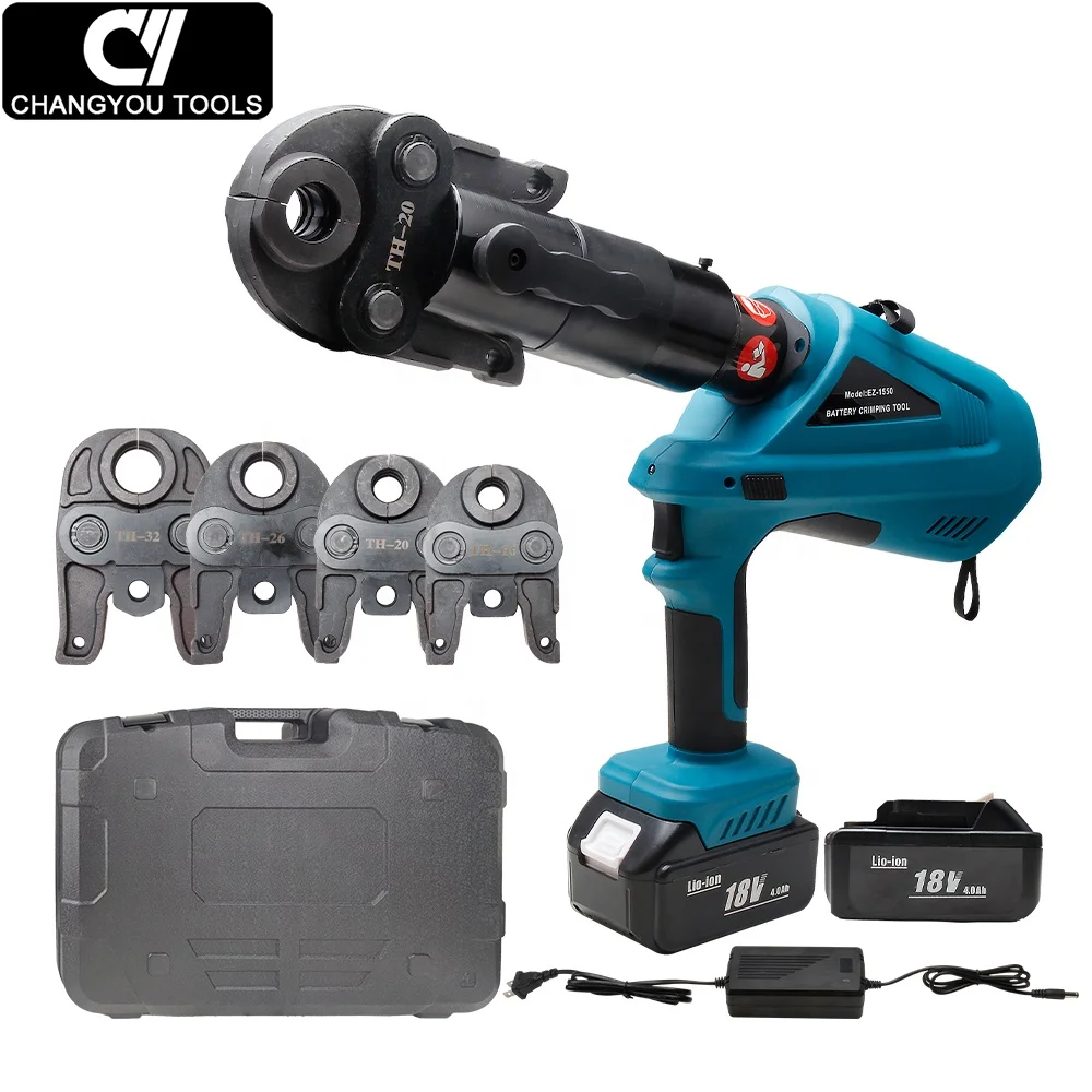 EZ-1550 Batttery Plastic Pex Pipe Crimping Tools Plumbing Press Tool Pipe Fitting Crimping Tool
EZ-1550 Batttery Plastic Pex Pipe Crimping Tools Plumbing Press Tool Pipe Fitting Crimping Tool