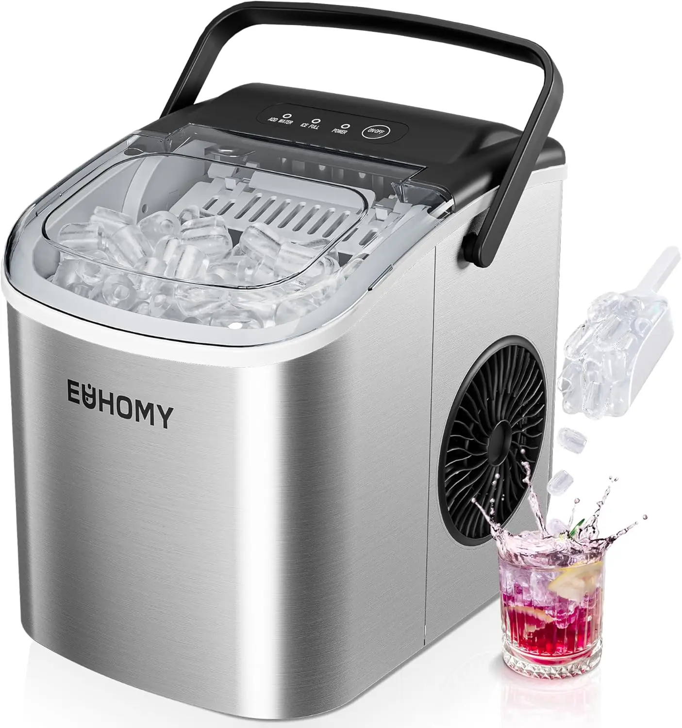 Portable Countertop Ice Maker with Fast Freezing, Perfect for Home Kitchen and Office Use
Portable Countertop Ice Maker with Fast Freezing, Perfect for Home Kitchen and Office Use