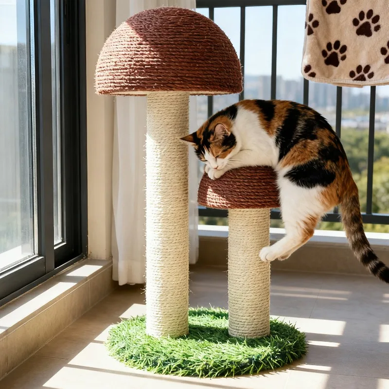 Cat Grab Column Post Sisal Material Wear-resisting PetsToy Catt Training Supply Accessory 2 Cute Mushroom Shape Cat Scratching
Cat Grab Column Post Sisal Material Wear-resisting PetsToy Catt Training Supply Accessory 2 Cute Mushroom Shape Cat Scratching
