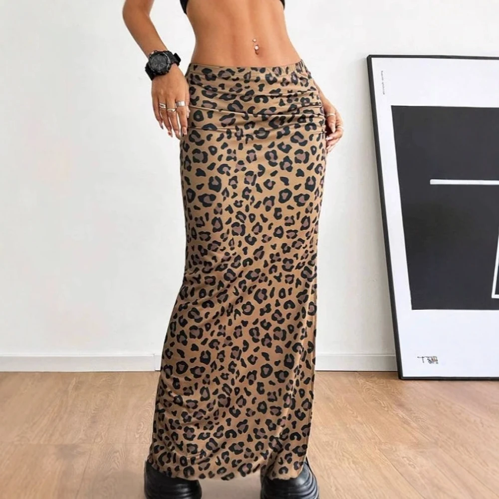 Mia Muse Summer Skirts 2025 Women's Fashion Leopard Print Maxi High Waist A-Line Streetwear Skirts 
Mia Muse Summer Skirts 2025 Women's Fashion Leopard Print Maxi High Waist A-Line Streetwear Skirts