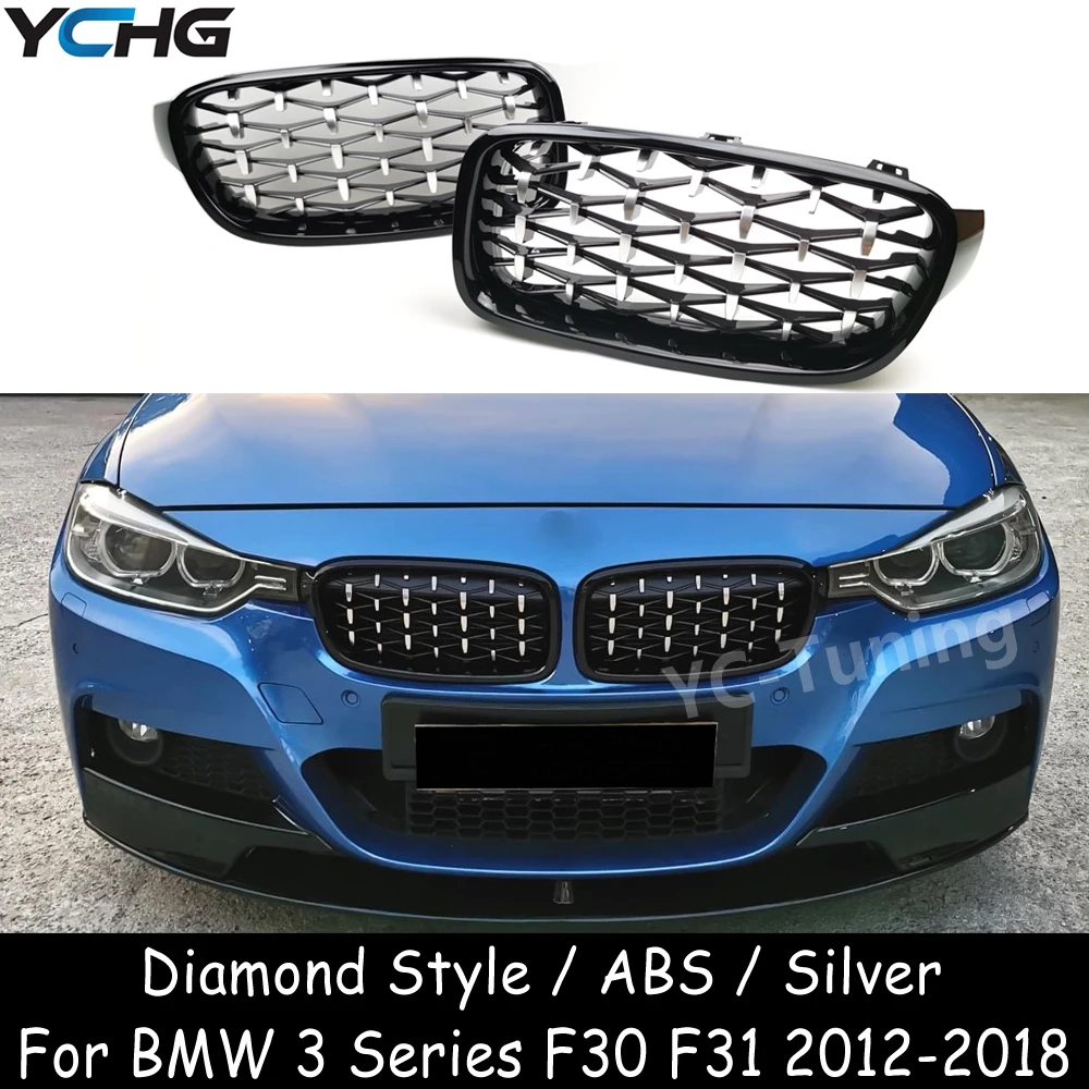 F30 Diamond Style Chrome Grille For BMW 3 Series F30 F31 318i 320i 328i 330i 335i 340i Front Bumper Kidney Grille Mesh 2012-2018
F30 Diamond Style Chrome Grille For BMW 3 Series F30 F31 318i 320i 328i 330i 335i 340i Front Bumper Kidney Grille Mesh 2012-2018