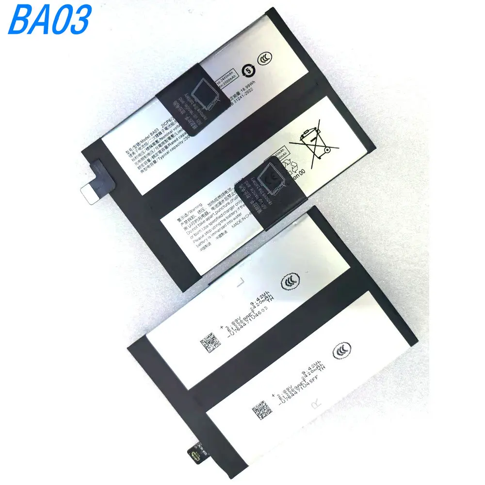 New 7.78V 2500mAh*2 BA03 High Quality Battery for Vivo iQOO Z8 V2312A V2314A Mobile Phone
New 7.78V 2500mAh*2 BA03 High Quality Battery for Vivo iQOO Z8 V2312A V2314A Mobile Phone