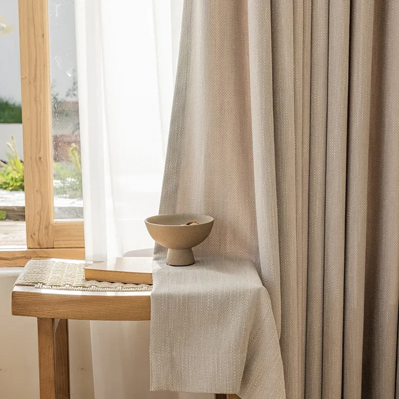 Custom Size Fashiona Simple Solid Color Pattern Thicken Cotton Linen Curtains for Living Room Bedroom Dining White Tulle Window
Custom Size Fashiona Simple Solid Color Pattern Thicken Cotton Linen Curtains for Living Room Bedroom Dining White Tulle Window