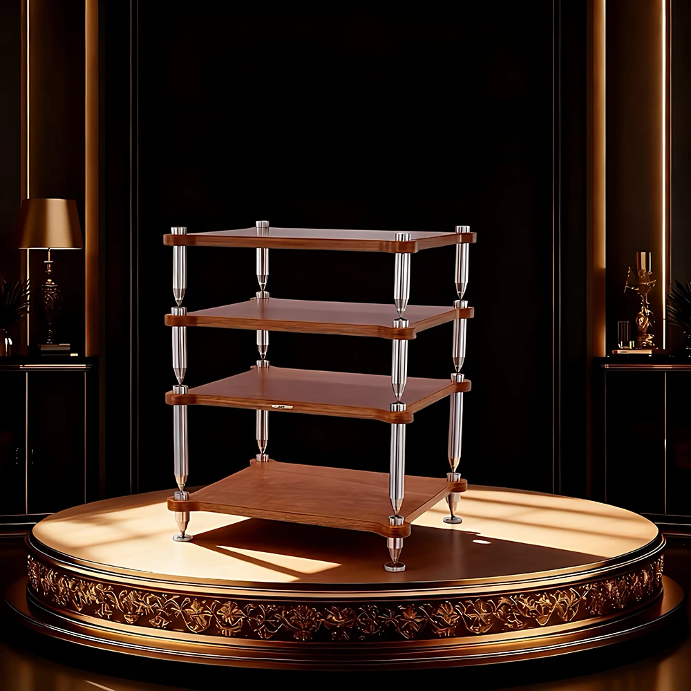 Уширенная стойка для усилителя из массива березы с колоннами из цельной стали 304 — шкаф для HIFI-аудио с виброизоляцией, рама для ЦАП
Уширенная стойка для усилителя из массива березы с колоннами из цельной стали 304 — шкаф для HIFI-аудио с виброизоляцией, рама для ЦАП