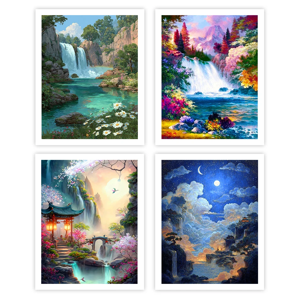 GATYZTORY Painting By Numbers Acrylic Drawing By Numbers Landscape waterfall Color Markers On Canvas Watercolor Arts Room Decor
GATYZTORY Painting By Numbers Acrylic Drawing By Numbers Landscape waterfall Color Markers On Canvas Watercolor Arts Room Decor