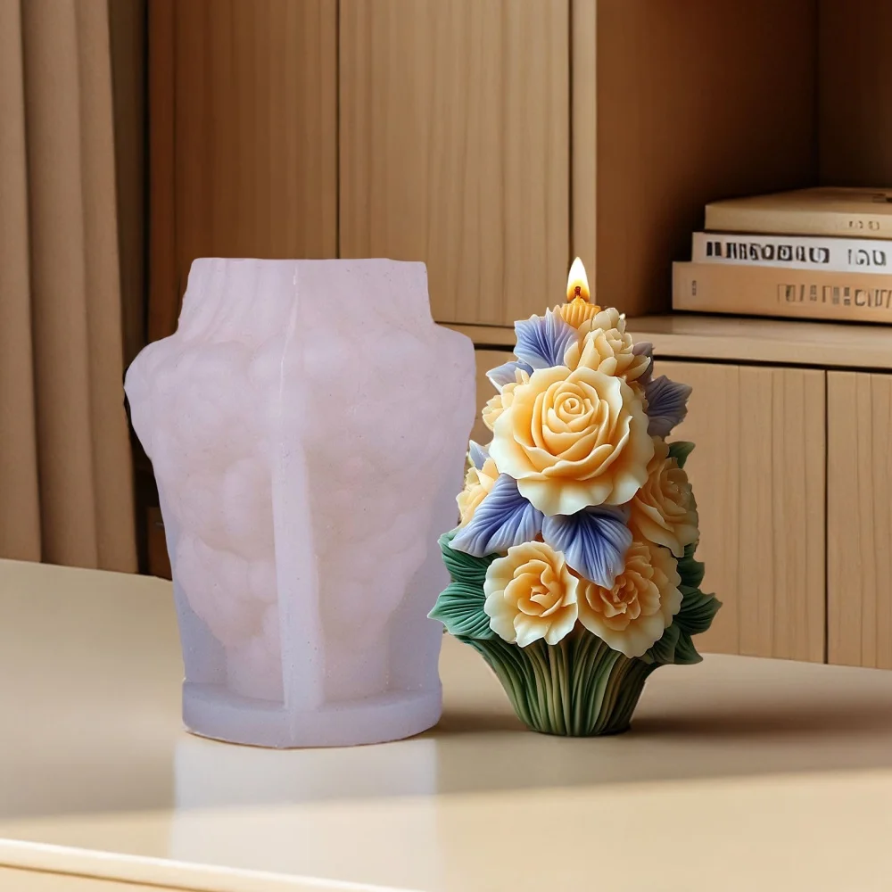 Многослойная форма для ароматерапии ручной работы из смолы для украшения дома, аксессуары для свечей, сделай сам, роза, пучок свечей, силиконовая форма
Многослойная форма для ароматерапии ручной работы из смолы для украшения дома, аксессуары для свечей, сделай сам, роза, пучок свечей, силиконовая форма