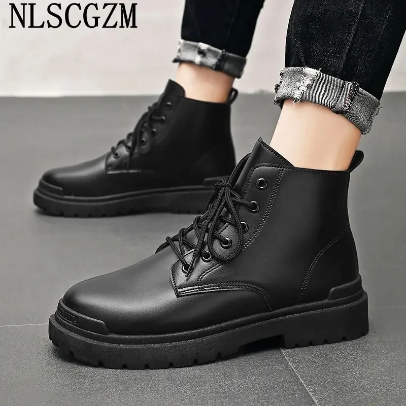 Ботинки на платформе повседневная обувь для мужчин ботильоны для мужчин Кожаная обувь для мужчин Stivali повседневные Черные ботинки мужская обувь 
Ботинки на платформе повседневная обувь для мужчин ботильоны для мужчин Кожаная обувь для мужчин Stivali повседневные Черные ботинки мужская обувь