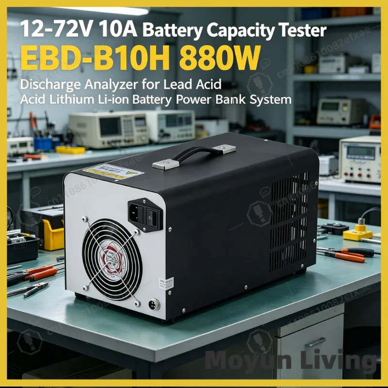 12-72V 10A Battery Capacity Tester EBD-B10H 880W Discharge Analyzer for Lead Acid Lithium Li-ion Battery Power Bank Solar System
12-72V 10A Battery Capacity Tester EBD-B10H 880W Discharge Analyzer for Lead Acid Lithium Li-ion Battery Power Bank Solar System