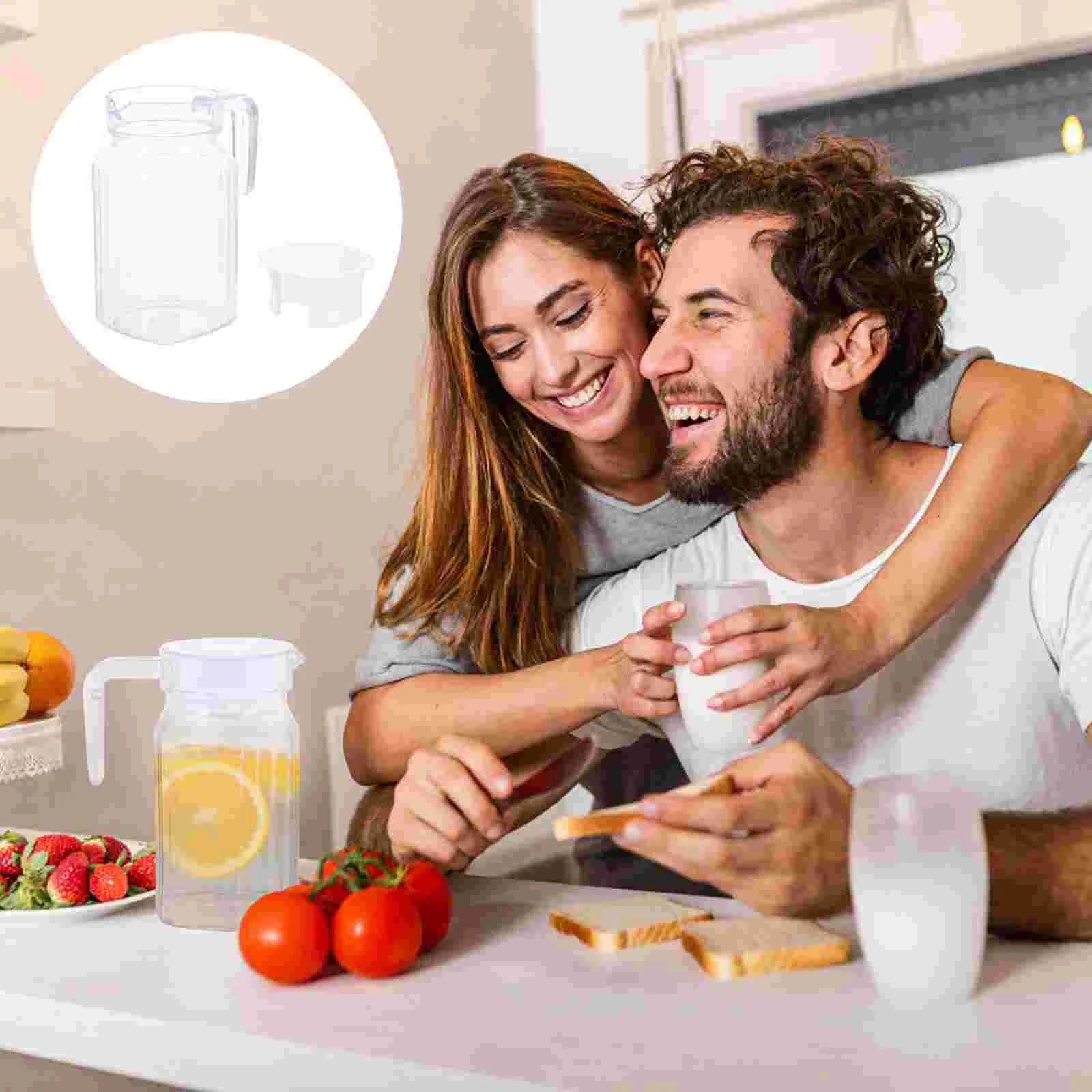 Plastic Cold Water Bottle Pitcher with Lid Juice Carafe Container Drinks Kid Tea Kettle
Plastic Cold Water Bottle Pitcher with Lid Juice Carafe Container Drinks Kid Tea Kettle