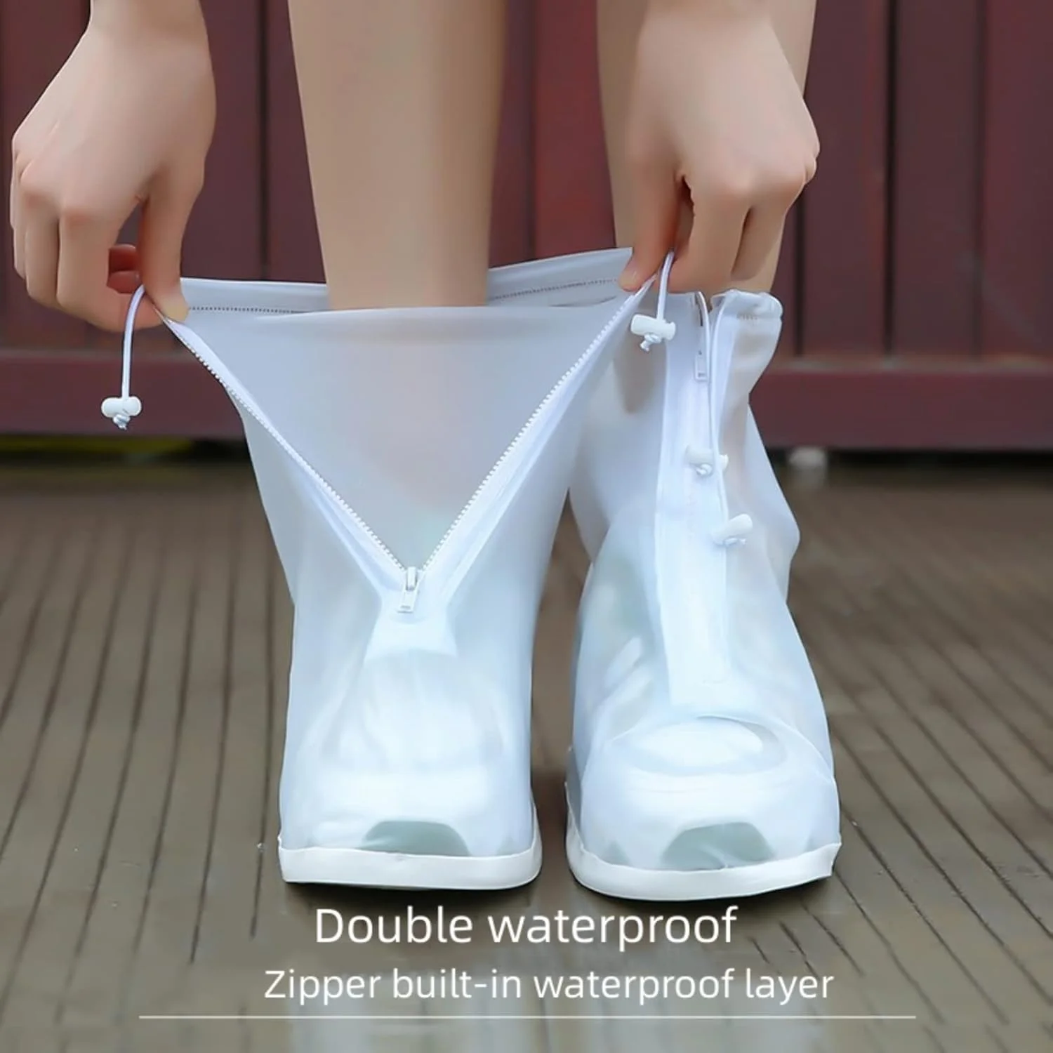 1 Pair PVC Waterproof Shoe Cover Transparent Reusable Anti-slip Rain Shoe Cover Suitable for Outdoor Men & Women
1 Pair PVC Waterproof Shoe Cover Transparent Reusable Anti-slip Rain Shoe Cover Suitable for Outdoor Men & Women