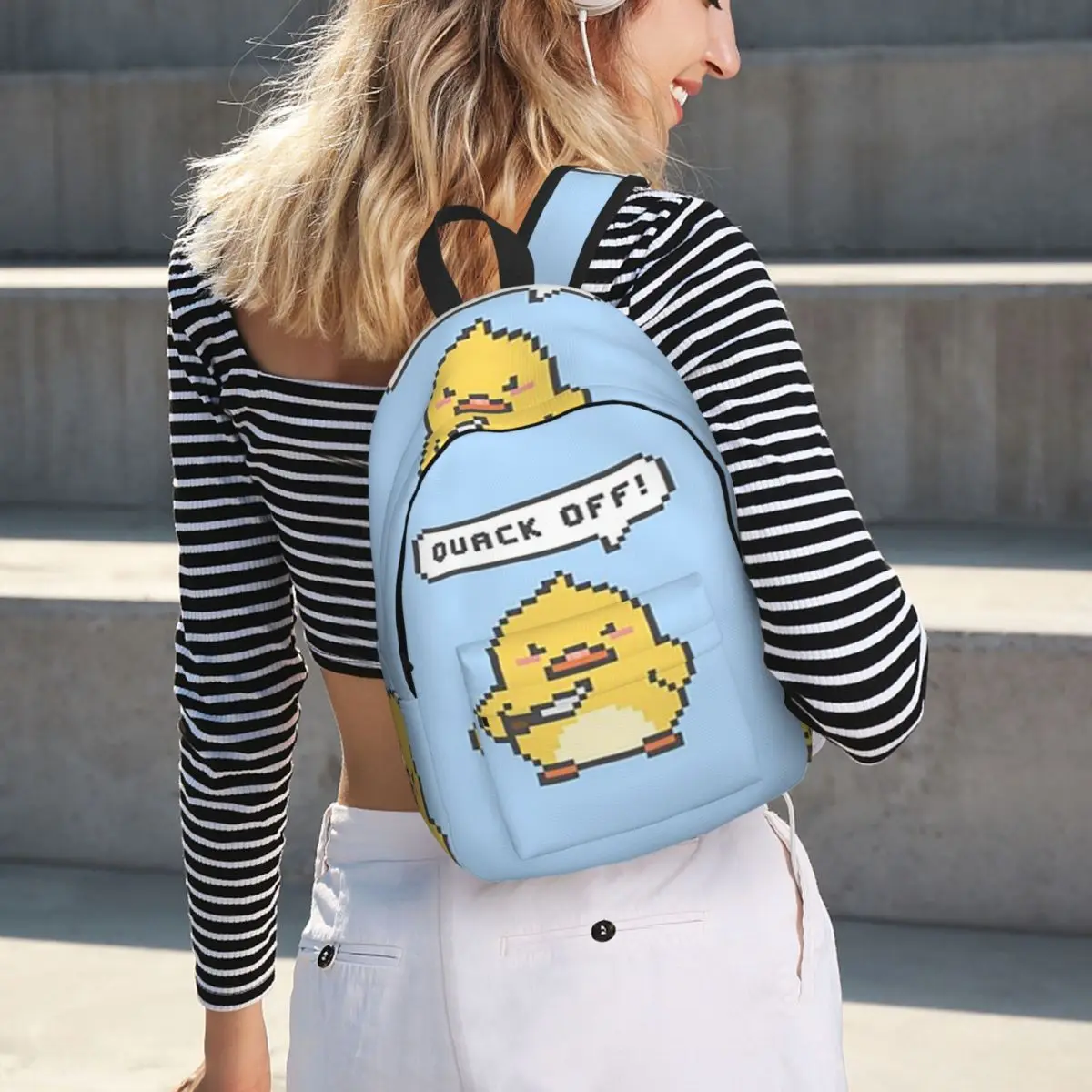 Cute Angry Duck, Meme Duck, Pixel Duck Backpack Hot Sale Daypack Large Capacity BookBag School Bag Shoulder Bags for Men Women
Cute Angry Duck, Meme Duck, Pixel Duck Backpack Hot Sale Daypack Large Capacity BookBag School Bag Shoulder Bags for Men Women