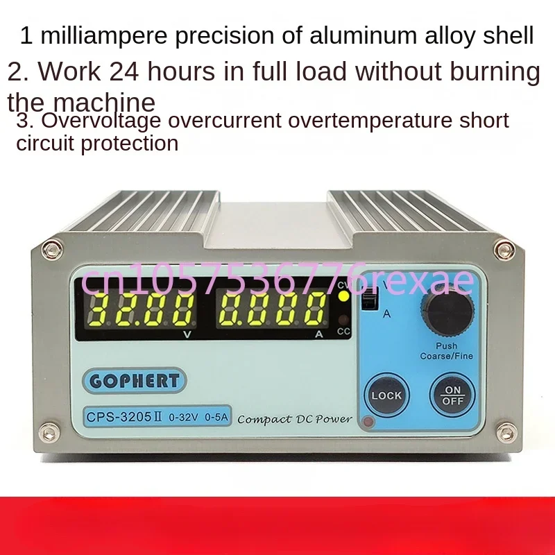 CPS-3205II/Cps3205l Портативный Регулируемый источник питания постоянного тока 30 в 3a5a
CPS-3205II/Cps3205l Портативный Регулируемый источник питания постоянного тока 30 в 3a5a