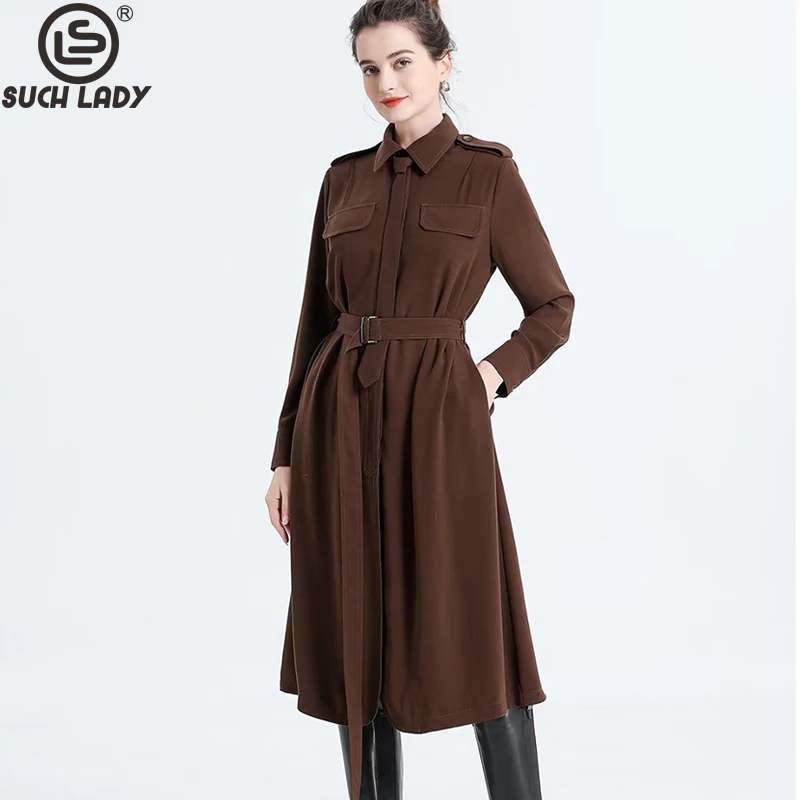 Women's Runway Dresses Turn Down Collar Long Sleeves European High Street Fashion Designer Vestidos
Women's Runway Dresses Turn Down Collar Long Sleeves European High Street Fashion Designer Vestidos