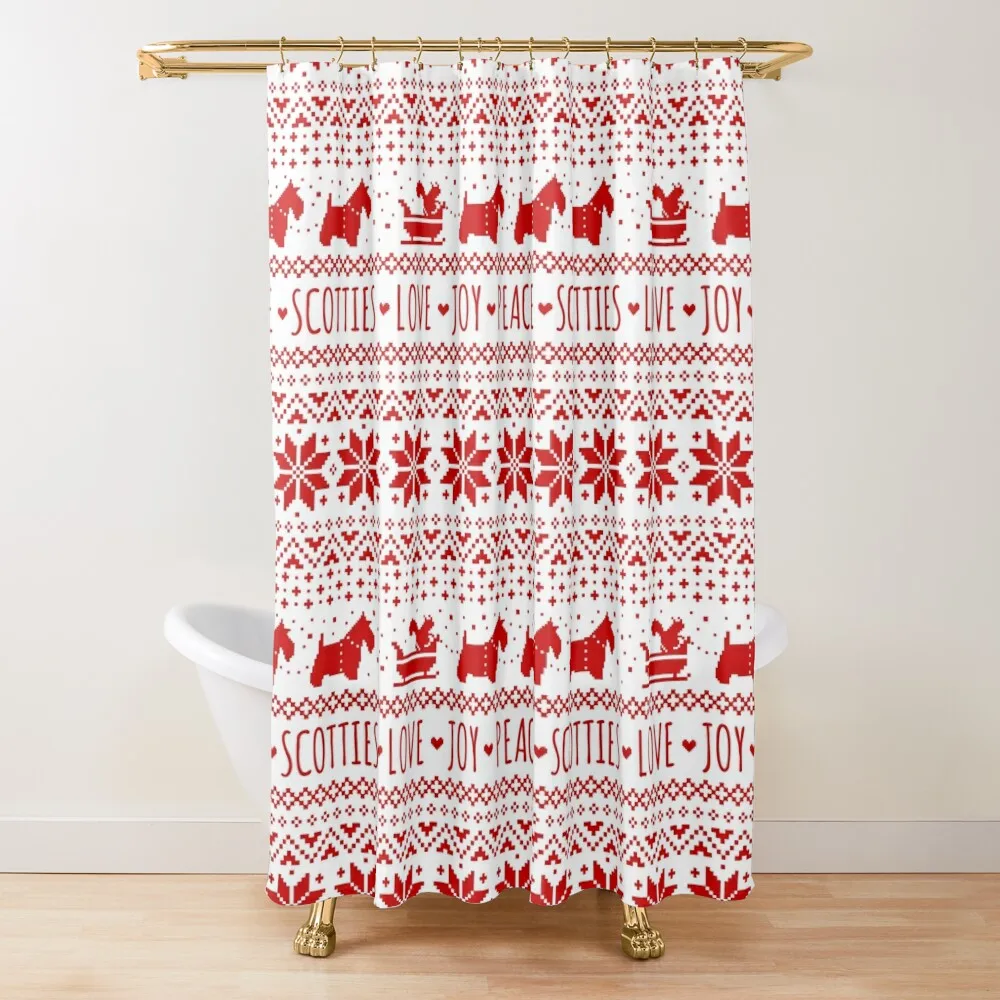 Scottish Terrier Silhouettes Christmas Pattern Scottie Dogs Holiday Shower Curtain In The Bathroom Curtain
Scottish Terrier Silhouettes Christmas Pattern Scottie Dogs Holiday Shower Curtain In The Bathroom Curtain