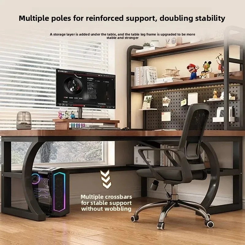 Computer Desk Corner Multi Functional Double Writing Table L Shaped Office Desk with Bookshelf Study Desk for Home Furniture
Computer Desk Corner Multi Functional Double Writing Table L Shaped Office Desk with Bookshelf Study Desk for Home Furniture