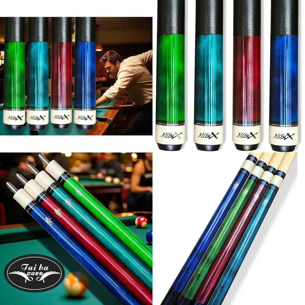 Professional Maple Billiard Cue Stick Set, 19-20oz Weights, 1mm Tip, 58 Length
Professional Maple Billiard Cue Stick Set, 19-20oz Weights, 1mm Tip, 58 Length