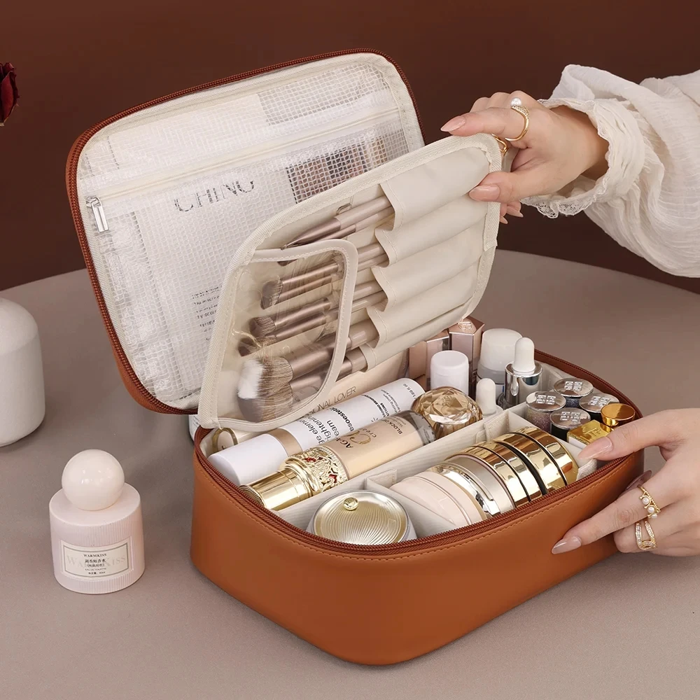 Large Capaci Women's Travel Essentials PU Wash Skincare Pouch Makeup Bag Cosmetic Bag Luxury Cosmetics Organizer
Large Capaci Women's Travel Essentials PU Wash Skincare Pouch Makeup Bag Cosmetic Bag Luxury Cosmetics Organizer