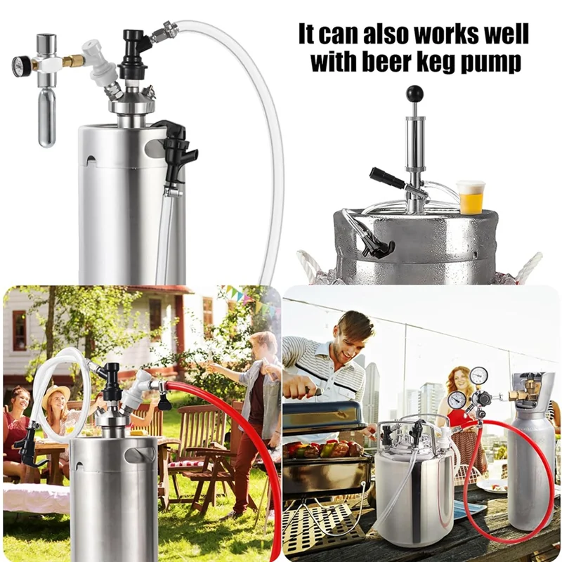 ABJO-5 FT Ball Lock Beer Line Assembly Kit,Tubing Ball Lock Quick Disconnect For Cornelius Keg Beer Dispenser Soda Easy To Use
ABJO-5 FT Ball Lock Beer Line Assembly Kit,Tubing Ball Lock Quick Disconnect For Cornelius Keg Beer Dispenser Soda Easy To Use