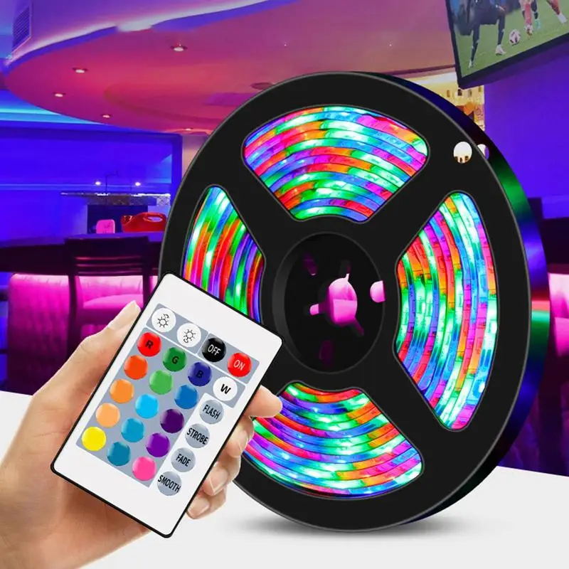 RGB LED Light Strip Flexible Decorative Lighting Remote Control Bedroom Background TV Decorative Lighting
RGB LED Light Strip Flexible Decorative Lighting Remote Control Bedroom Background TV Decorative Lighting