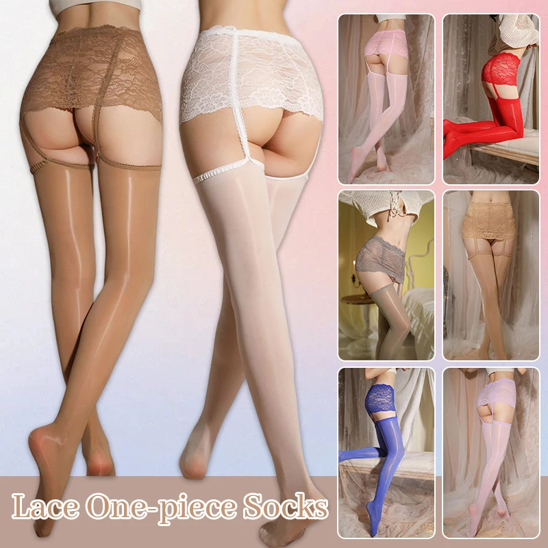 Women Oily Glossy Suspender Thigh High Stockings Sexy Lace Transparent Tights Pantyhose Erotic Lingerie Long Stocking
Women Oily Glossy Suspender Thigh High Stockings Sexy Lace Transparent Tights Pantyhose Erotic Lingerie Long Stocking