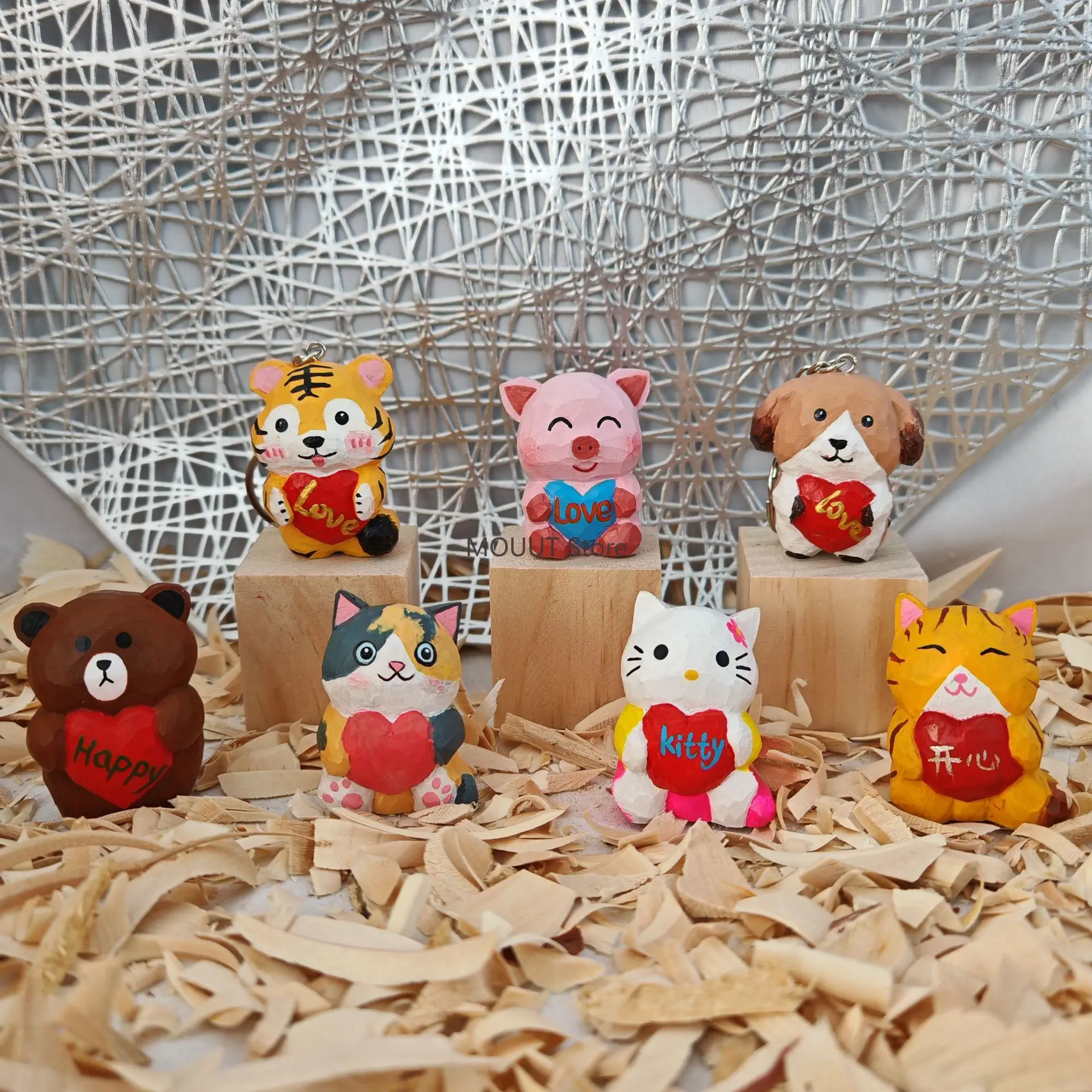 Wooden Handicraft Figurines Cute Cartoon Diy Wood Carving Personalized Desktop Room Decoration Accessories Birthday Gift
Wooden Handicraft Figurines Cute Cartoon Diy Wood Carving Personalized Desktop Room Decoration Accessories Birthday Gift