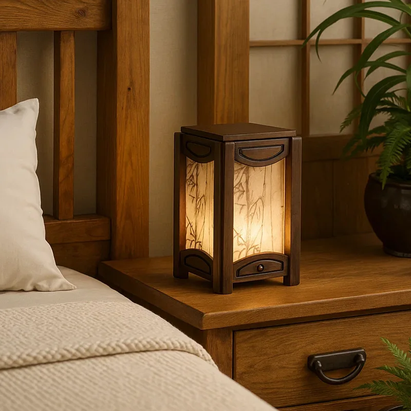 Table lamp Bedroom bedside lamp Song's aesthetic national style hand-painted solid wood Chinese retro ·
Table lamp Bedroom bedside lamp Song's aesthetic national style hand-painted solid wood Chinese retro ·