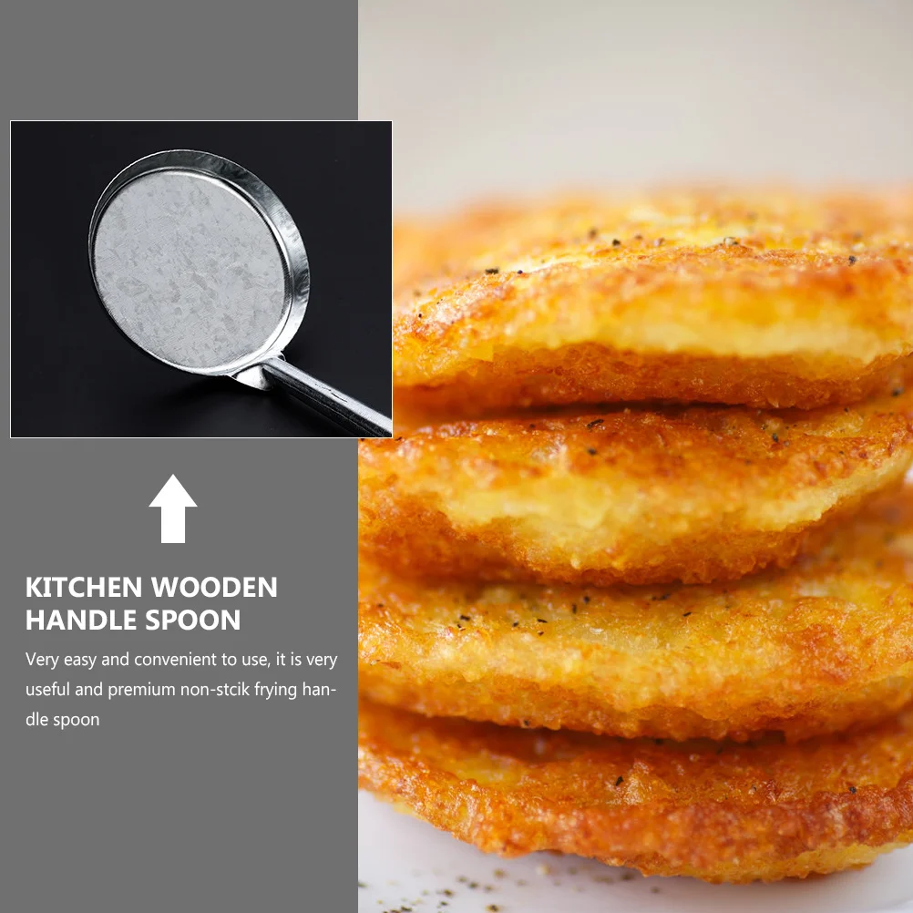 1pc Oil Snack Mold Spoon Non-Stick Frying Wooden Handle Kitchen Tool For Home Restaurant Use Frying Snack Spoon
1pc Oil Snack Mold Spoon Non-Stick Frying Wooden Handle Kitchen Tool For Home Restaurant Use Frying Snack Spoon