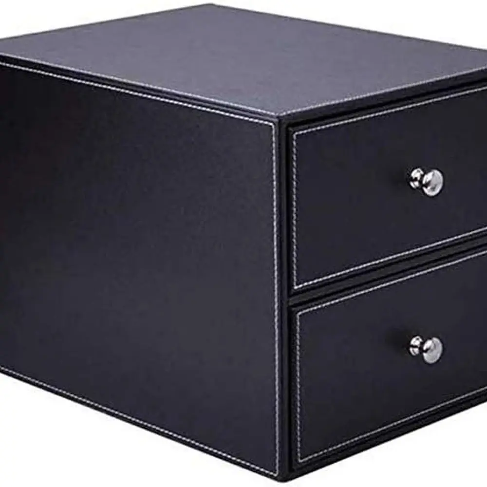 Leather Office Desk Organizer with Drawer for Document and Supply Storage
Leather Office Desk Organizer with Drawer for Document and Supply Storage