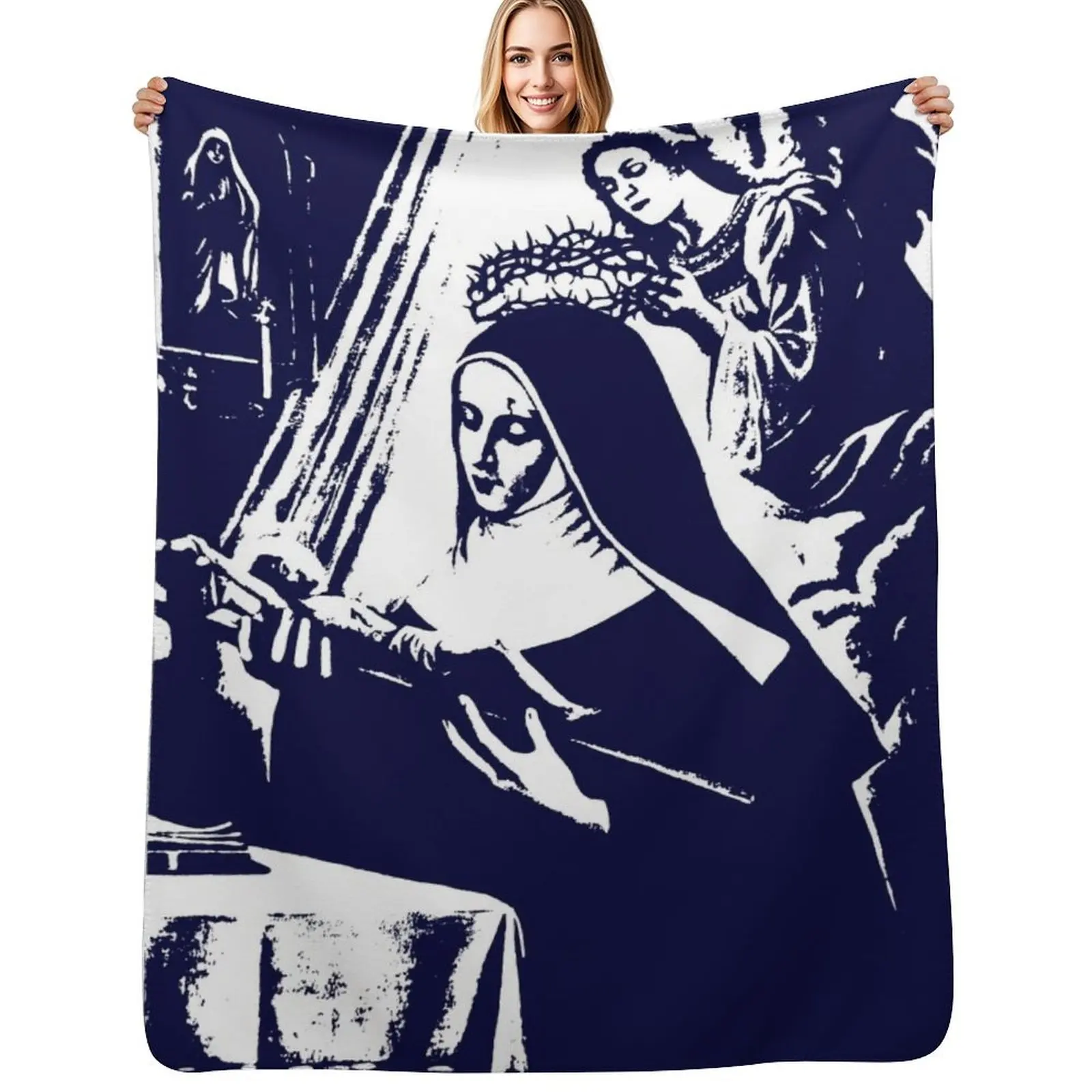 Saint Rita of Cascia Throw Blanket Stylish Warm Blanket for Living Room Bedroom
Saint Rita of Cascia Throw Blanket Stylish Warm Blanket for Living Room Bedroom