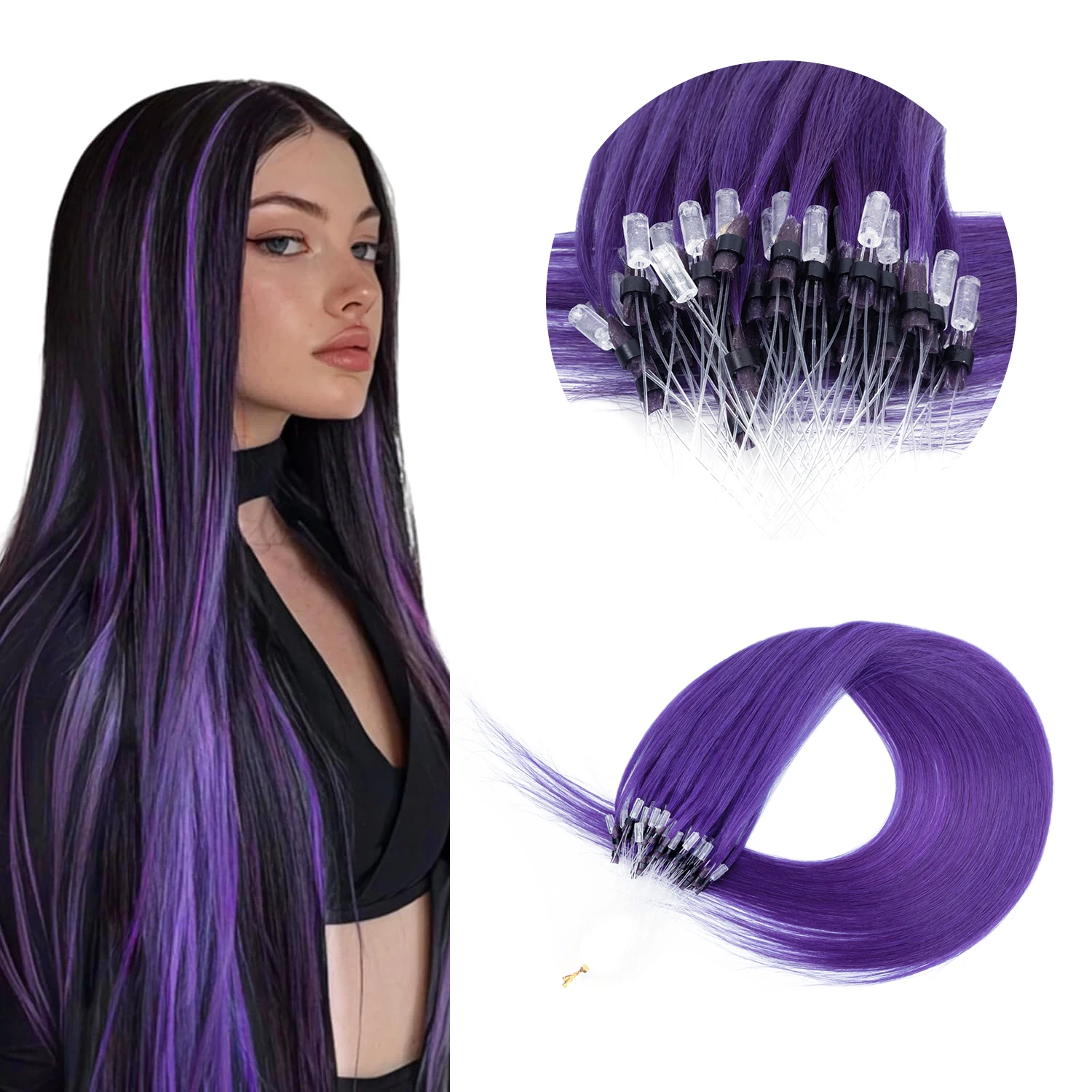 Наращивание волос BOYMIA: фиолетовые микролинки из натуральных волос без клея, 50 прядей, 30 г, для женщин и девушек
Наращивание волос BOYMIA: фиолетовые микролинки из натуральных волос без клея, 50 прядей, 30 г, для женщин и девушек