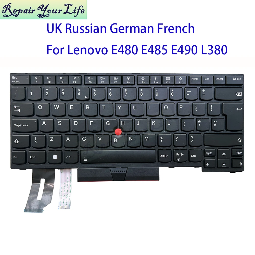 AZERTY Французская Великобритания Немецкая русская подсветка клавиатуры для Lenovo ThinkPad E480 E485 E490 E495 L380 L390 T490 01YP000 CMSNBL-83US
AZERTY Французская Великобритания Немецкая русская подсветка клавиатуры для Lenovo ThinkPad E480 E485 E490 E495 L380 L390 T490 01YP000 CMSNBL-83US