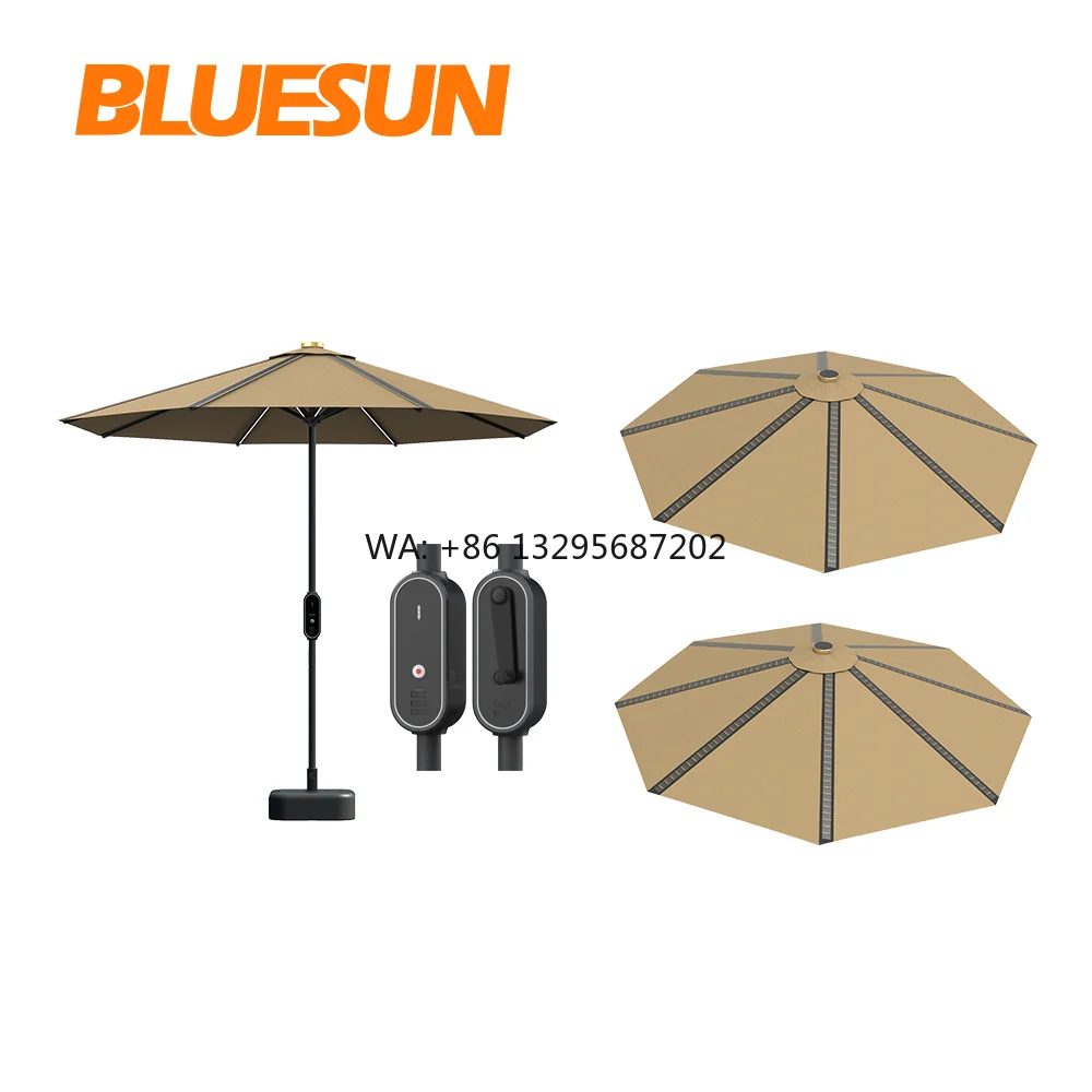 Tthin Film Solar Power Umbrella 5V DC Pv Modules Outdoor Solar Beach Umbrella
Tthin Film Solar Power Umbrella 5V DC Pv Modules Outdoor Solar Beach Umbrella