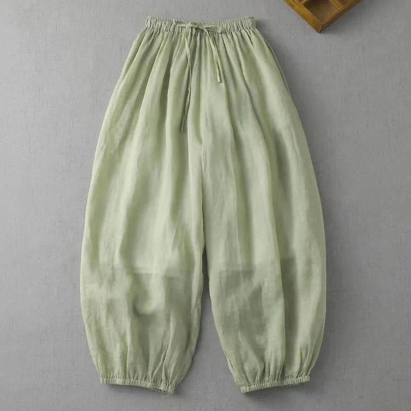Cotton Linen Pants Solid Loose Casual Vintage Bloomers Korean Fashion Harajuku Trousers Lantern Pants Women Clothing Baggy Pants
Cotton Linen Pants Solid Loose Casual Vintage Bloomers Korean Fashion Harajuku Trousers Lantern Pants Women Clothing Baggy Pants