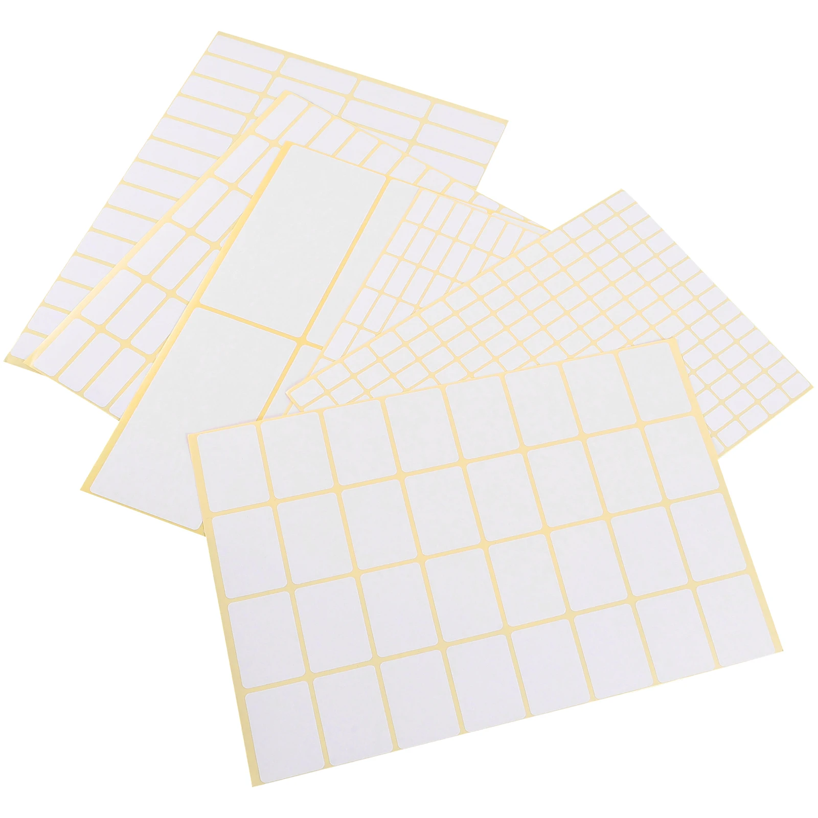 36 Sheets Blank Sticker Labels 50x100mm 25x38mm 13x38mm 8x20mm 9x13mm 12x30mm Self Adhesive Name Tags for Organizing Storage
36 Sheets Blank Sticker Labels 50x100mm 25x38mm 13x38mm 8x20mm 9x13mm 12x30mm Self Adhesive Name Tags for Organizing Storage