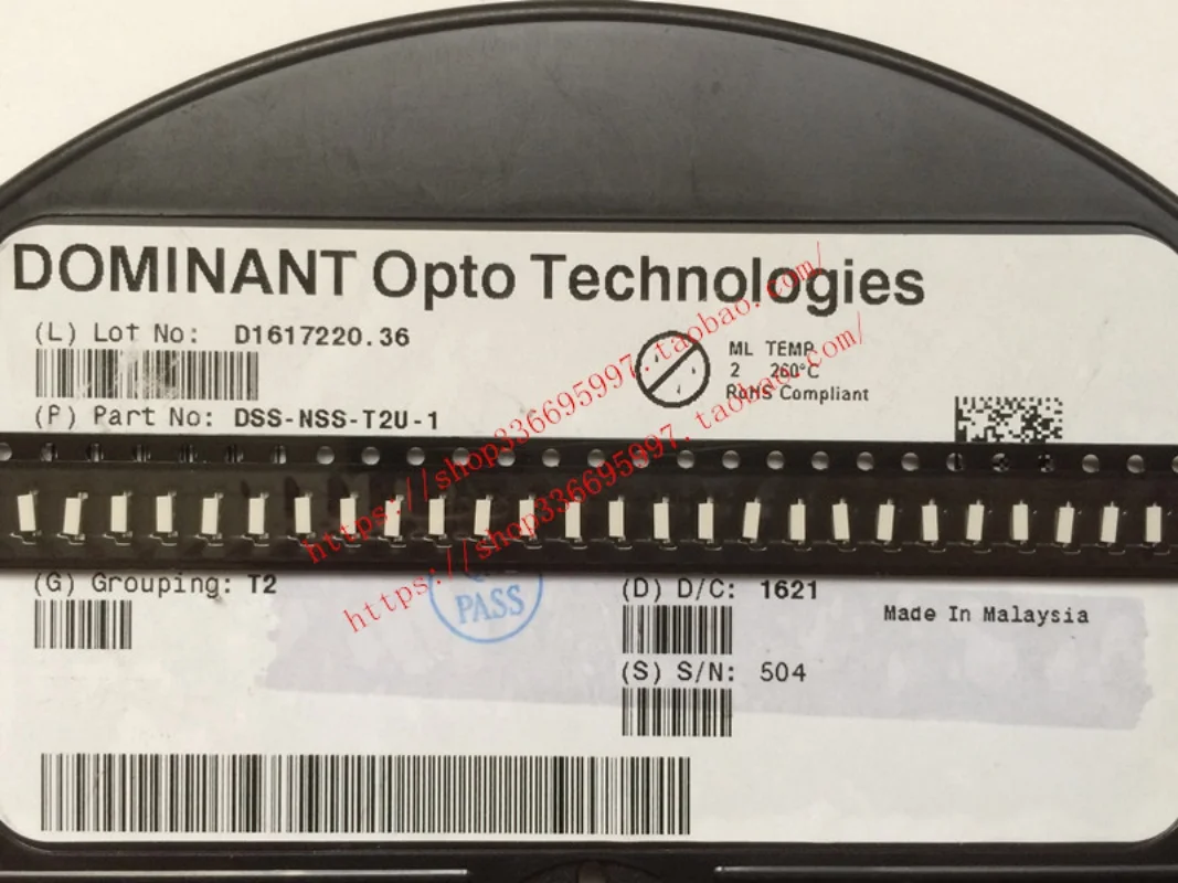 100pcs/ DOMINANT side patch 3213 bright red light LED lamp bead DSS-NSS-T2U-1 for car
100pcs/ DOMINANT side patch 3213 bright red light LED lamp bead DSS-NSS-T2U-1 for car