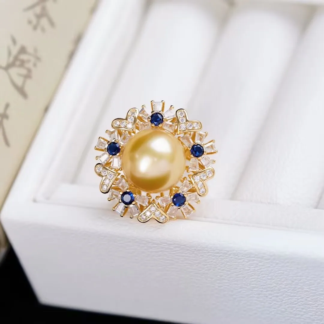 MeiBaPJ 11mm Natural Semiround Pearl Fashion Pink Flower Zircons Ring 925 Silver Holder Setting Fine Wedding Jewelry for Women
MeiBaPJ 11mm Natural Semiround Pearl Fashion Pink Flower Zircons Ring 925 Silver Holder Setting Fine Wedding Jewelry for Women