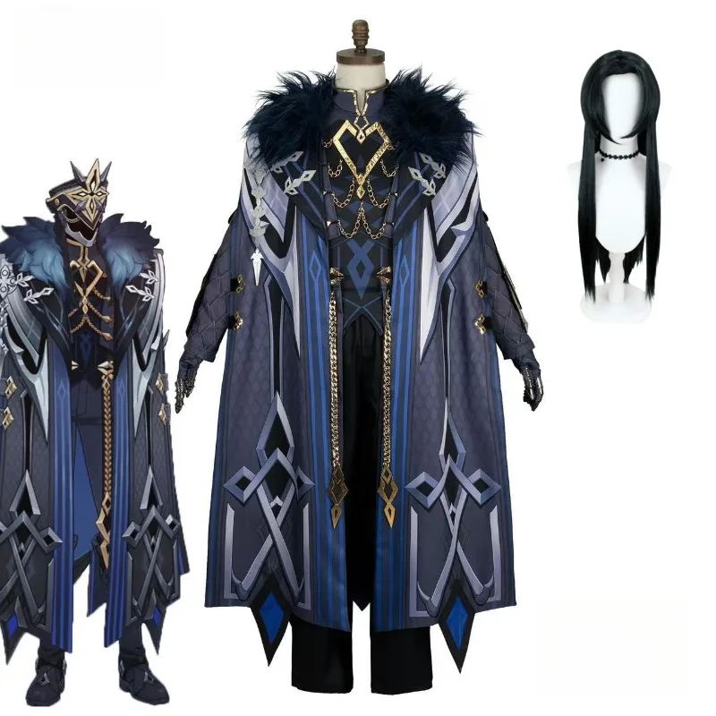 Genshin Impact Thrain Cosplay Costume II Capitano Sentinel Knight Uniform Wig for Men Captain Roleplay Halloween Party Outfit
Genshin Impact Thrain Cosplay Costume II Capitano Sentinel Knight Uniform Wig for Men Captain Roleplay Halloween Party Outfit