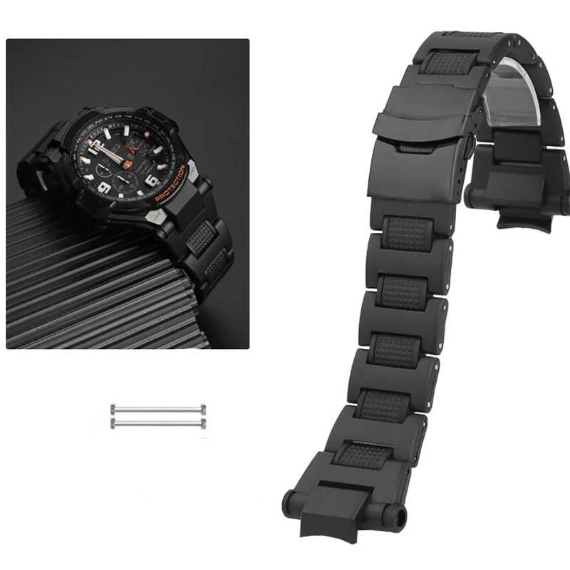 Watch Accessories Strap Replacement for Casio GW-A1100 G-1400 GW-4000 GA-1000 Wrist Band Plastic Steel Safety Buckle Bracelet
Watch Accessories Strap Replacement for Casio GW-A1100 G-1400 GW-4000 GA-1000 Wrist Band Plastic Steel Safety Buckle Bracelet