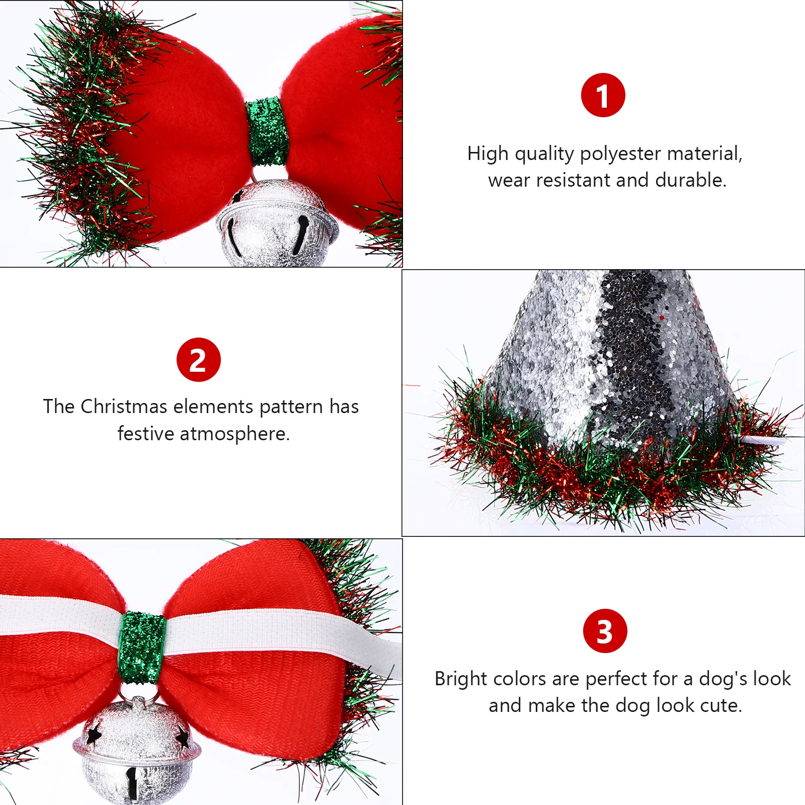 2 pcs Christmas Caps Bow Ties Dressing Up Accessories Bell Decorative Wearable Polyester Durable Festive Costume Supplies Cap
2 pcs Christmas Caps Bow Ties Dressing Up Accessories Bell Decorative Wearable Polyester Durable Festive Costume Supplies Cap