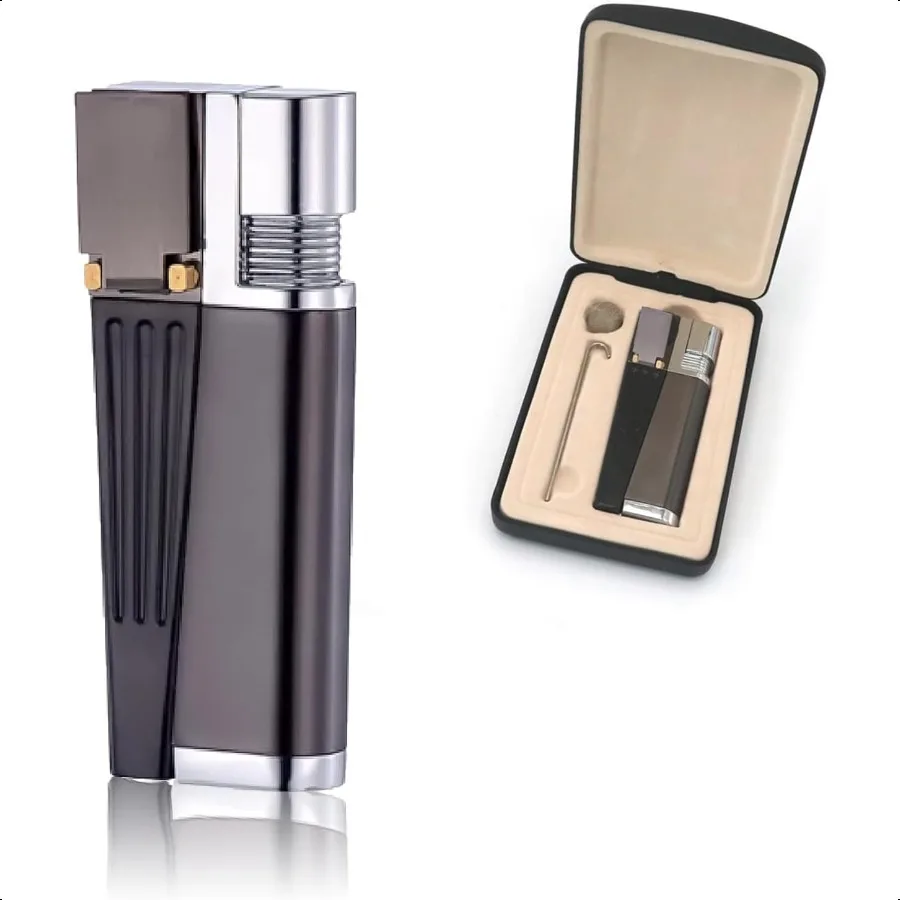 Foldable Lighter MultiPurpose 2 in 1 Slant Jet Soft Flame Open Lighter Refillable Metal Torch Lighter with Accories HeavyDuty G
Foldable Lighter MultiPurpose 2 in 1 Slant Jet Soft Flame Open Lighter Refillable Metal Torch Lighter with Accories HeavyDuty G